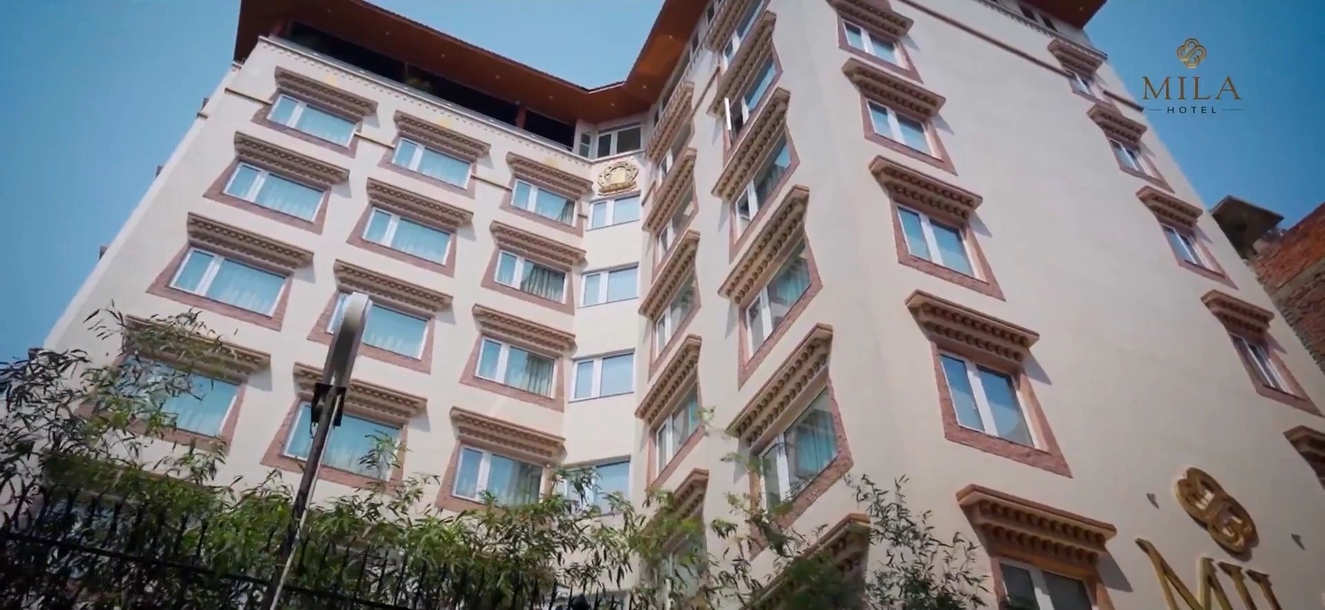 Mila Hotel courtyard and entrance — Kathmandu, Nepal